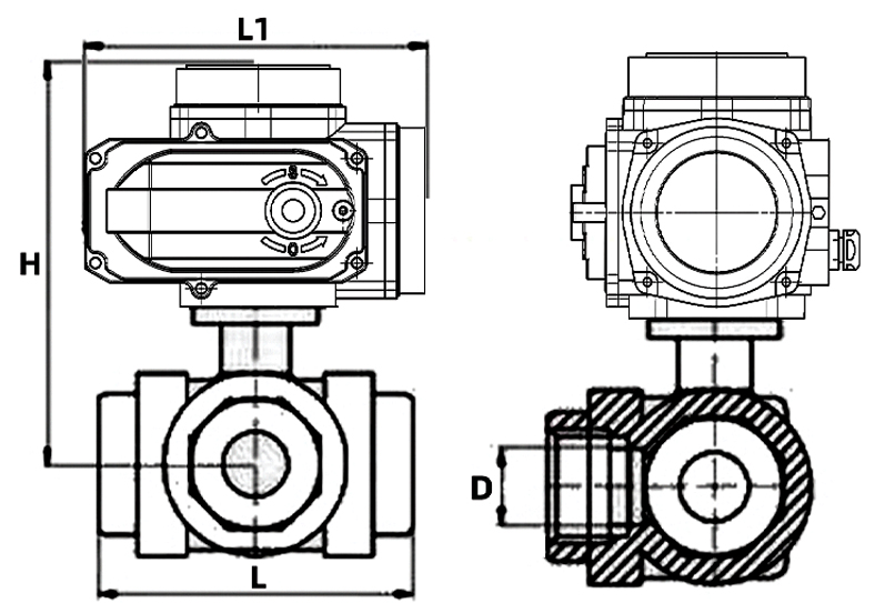 Q914F-16P電動(dòng)二片式三通球閥結(jié)構(gòu)圖.jpg Q914F-16P電動(dòng)二片式三通球閥結(jié)構(gòu)圖.jpg