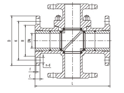 Q46F四通球閥(圖2)