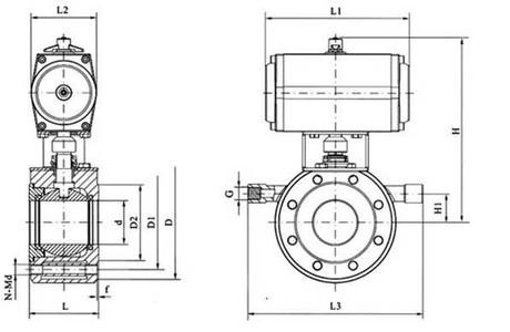BQ671F氣動對夾式保溫球閥(圖1)