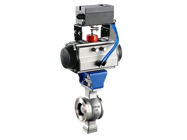 VQ677F氣動(dòng)V型對夾球閥